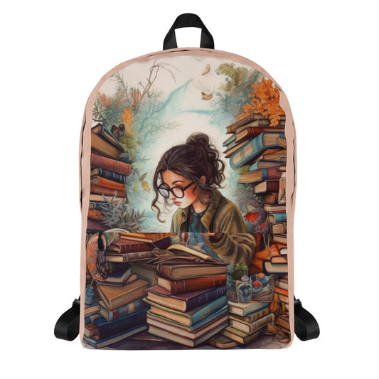 Girl with books Backpack