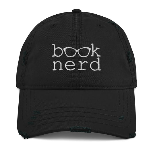 Book Nerd Distressed Dad Hat