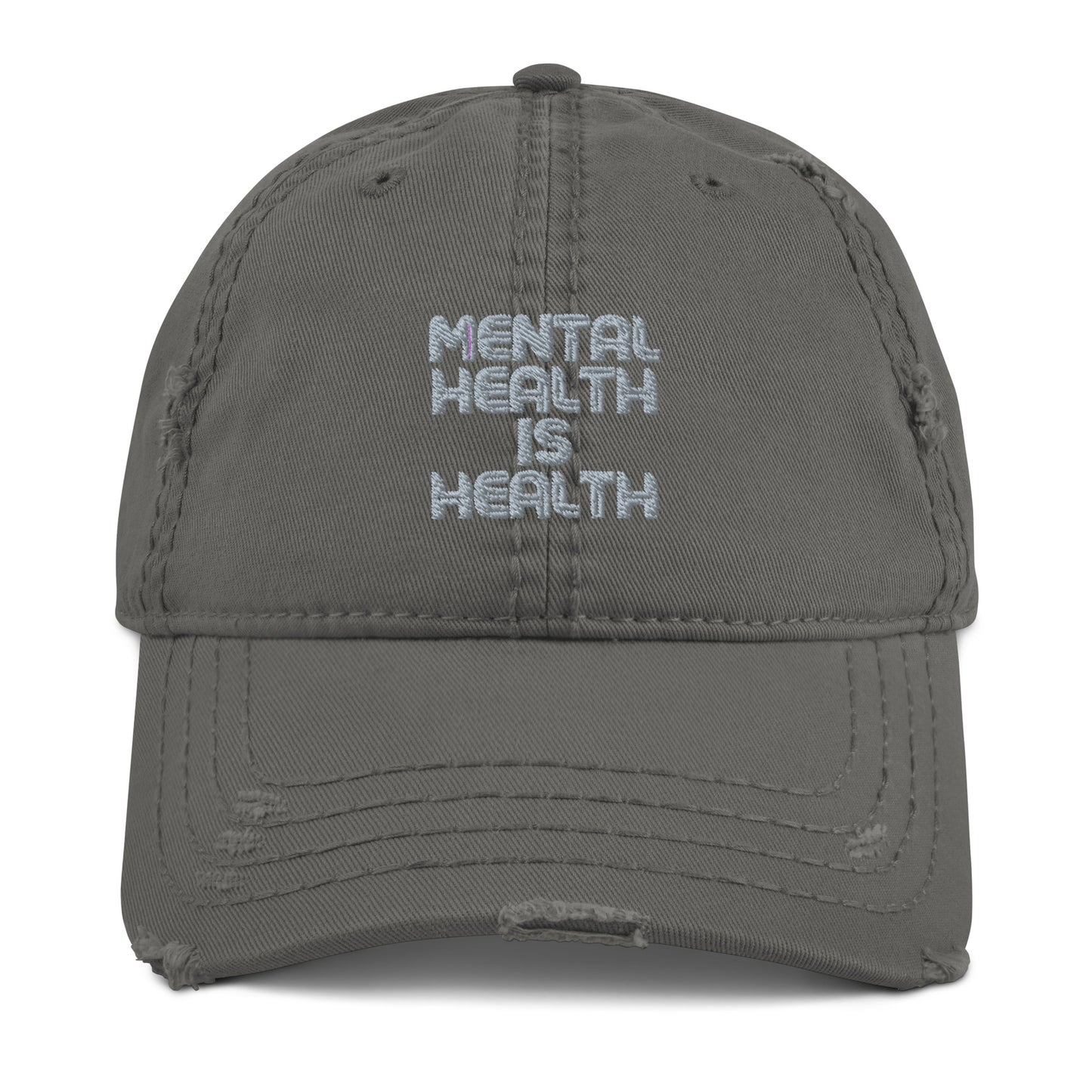 Mental Health is Health Distressed Dad Hat