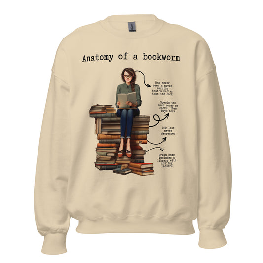 Anatomy of a bookworm Unisex Sweatshirt