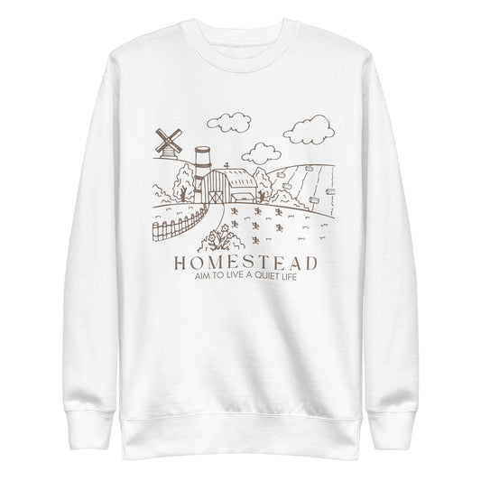 Homestead - Aim to live a simpe life Unisex Premium Sweatshirt